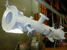 DN80 Inlet/Outlet Separator - Coalescer Filter during painting process.
